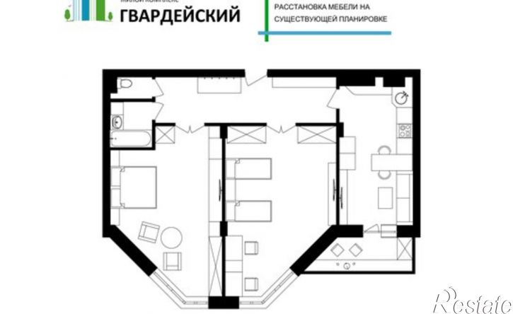 3-комн квартира Славная улица, 6,  д. 6