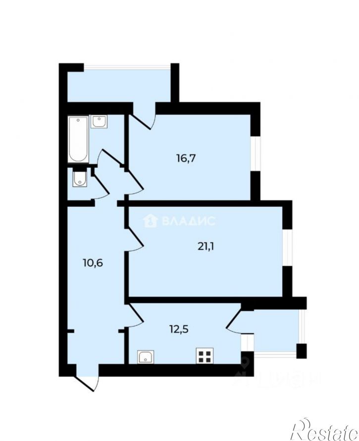3-комн квартира ул Диктора Левитана, 4Г,  д. 4Г