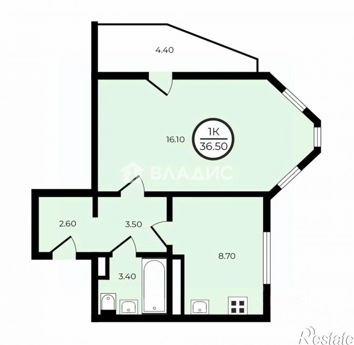1-комн квартира ул Нижняя Дуброва, 52 1,  д. 52 1,  к. 1