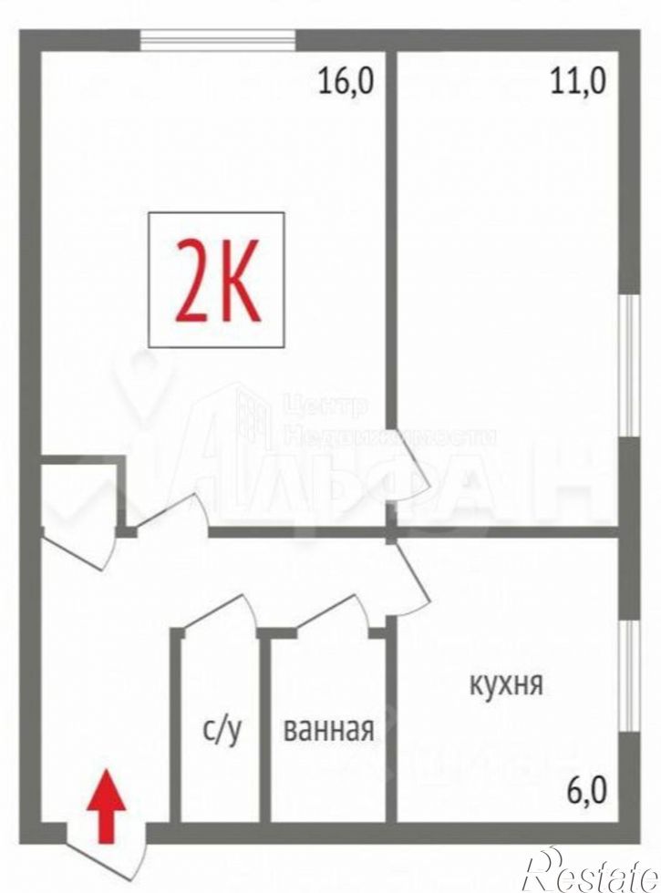 2-комн квартира Михайловская улица, 34,  д. 34