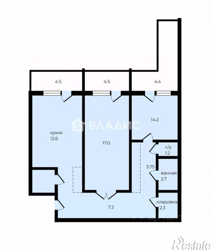 2-комн квартира Добросельская улица, 165Б,  д. 165Б