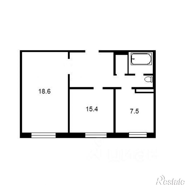 2-комн квартира ул Усти-на-Лабе, 31,  д. 31