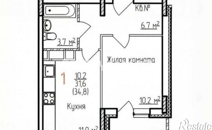 1-комн квартира Добросельская улица, 180,  д. 180