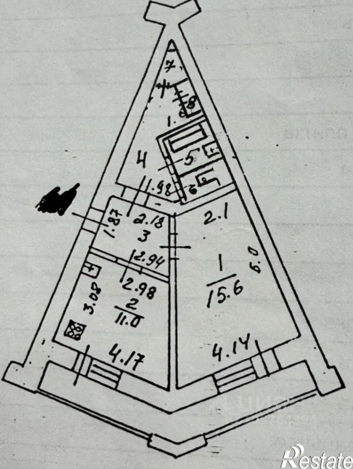 1-комн квартира ул Лакина, 191Б,  д. 191Б