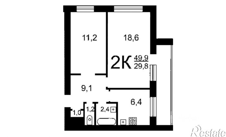 2-комн квартира ул Мира, 4А,  д. 4А