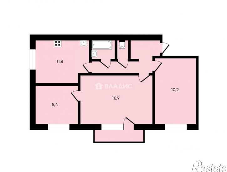 3-комн квартира ул Усти-на-Лабе, 4,  д. 4