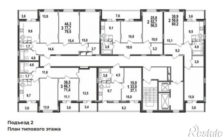 3-комн квартира в новом доме Сталинградский б-р, 7,  д. 7