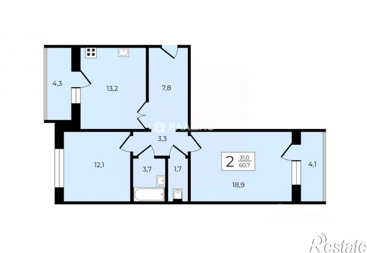 2-комн квартира ул Нижняя Дуброва, 3а,  д. 3а