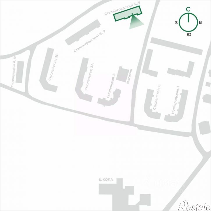 1-комн квартира в новом доме Новгородская улица, 5,  д. 5