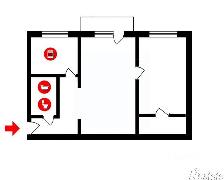 2-комн квартира проспект Строителей, 16А,  д. 16А