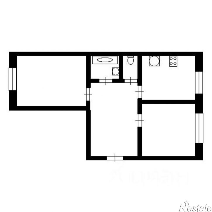 2-комн квартира Сущёвский пр-д, 1,  д. 1