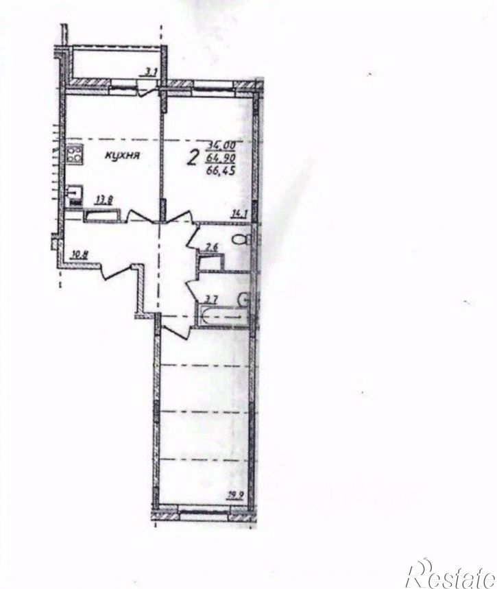2-комн квартира пр-кт Строителей, 9 2,  д. 9 2,  к. 2