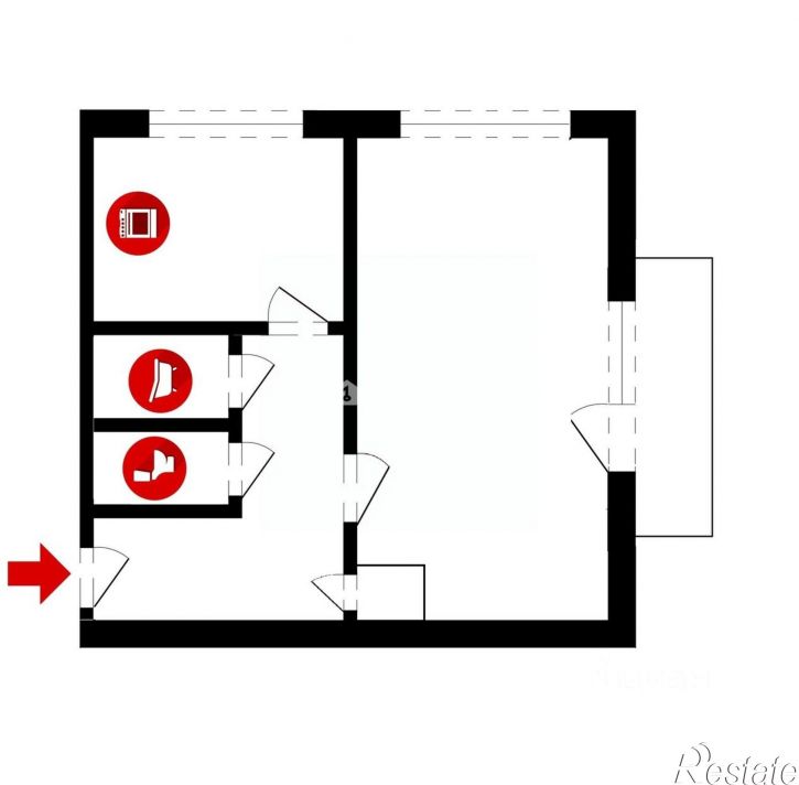 1-комн квартира улица Связи, 3,  д. 3