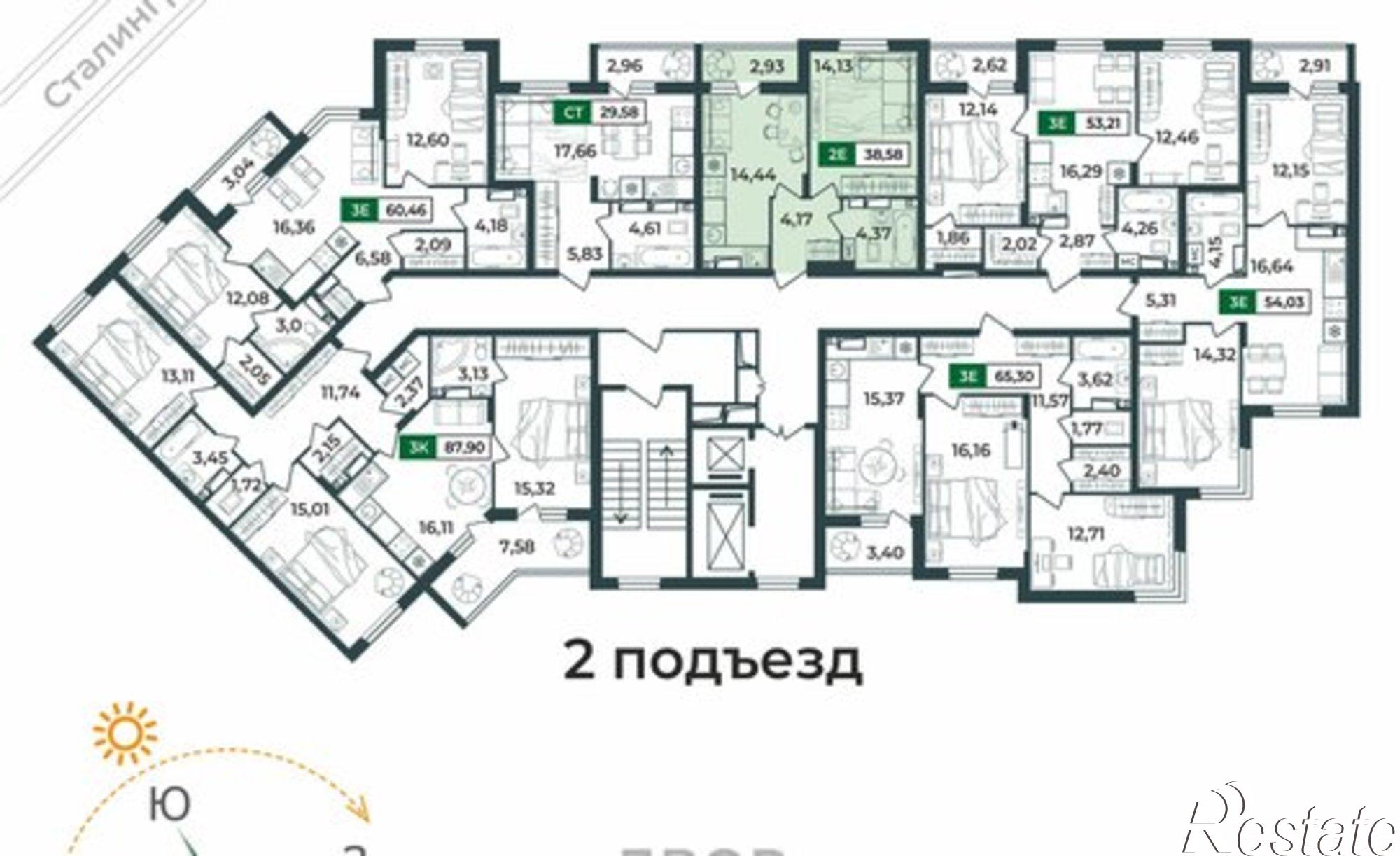 Купить квартиру за 4 691 330 рублей на Верезинская улица, 7