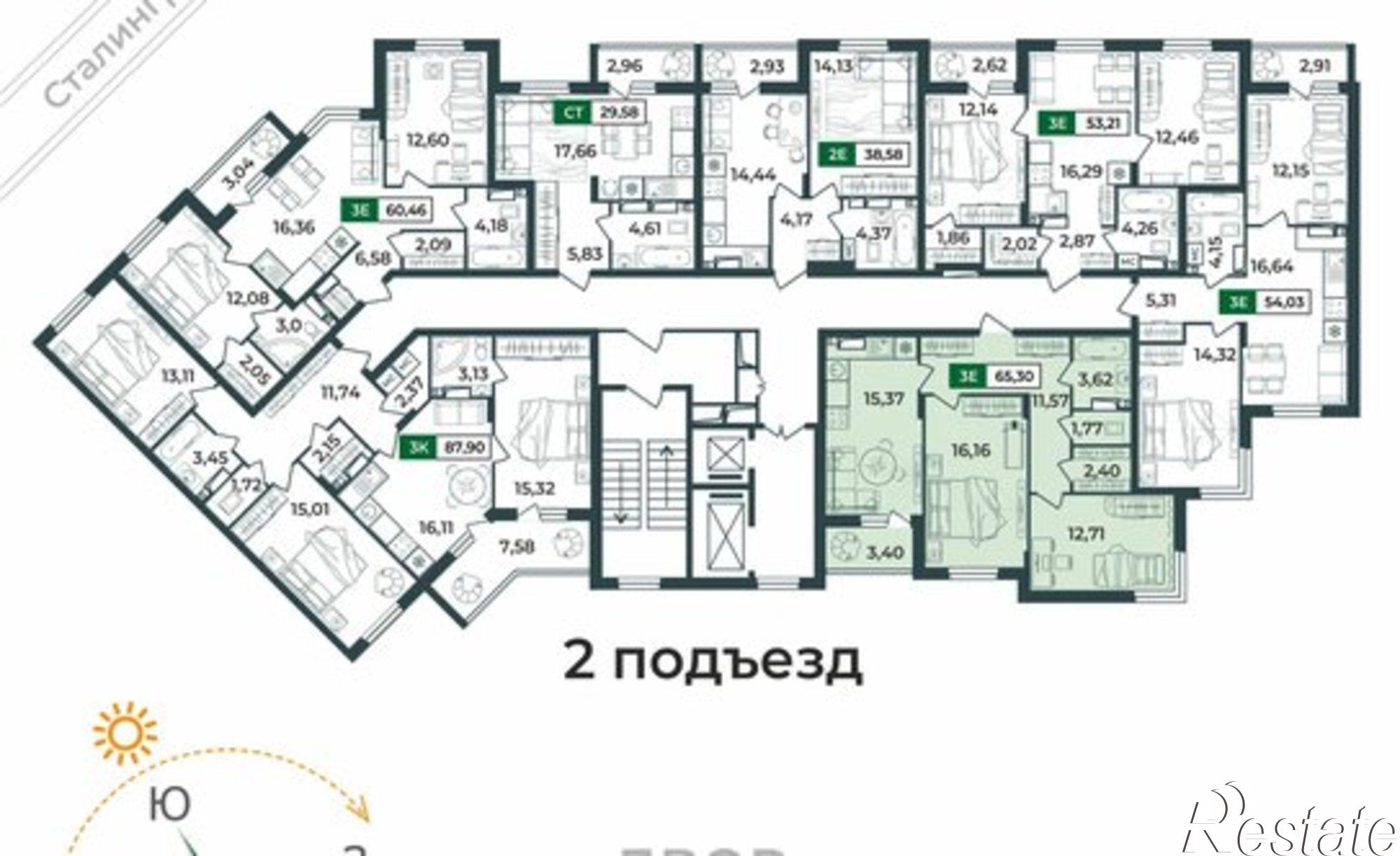 Купить квартиру за 8 250 660 рублей на Верезинская улица, 7