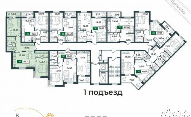 3-комн квартира в новом доме Верезинская улица, 7,  д. 7