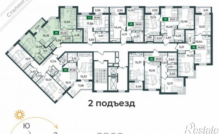 3-комн квартира в новом доме Верезинская улица, 7,  д. 7