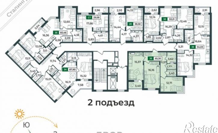 3-комн квартира в новом доме Верезинская улица, 7,  д. 7
