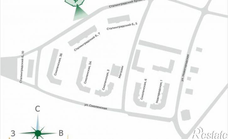 3-комн квартира в новом доме Верезинская улица, 7,  д. 7