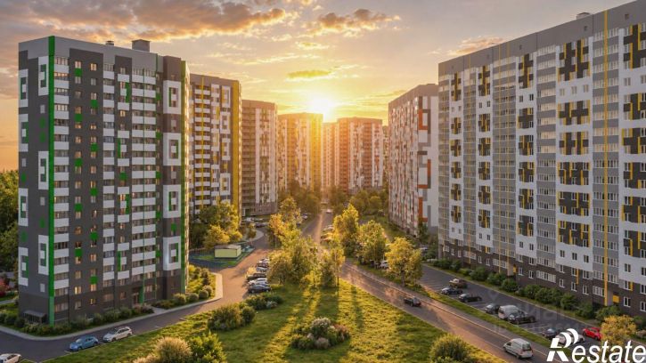 3-комн квартира в новом доме Сталинградский бульвар