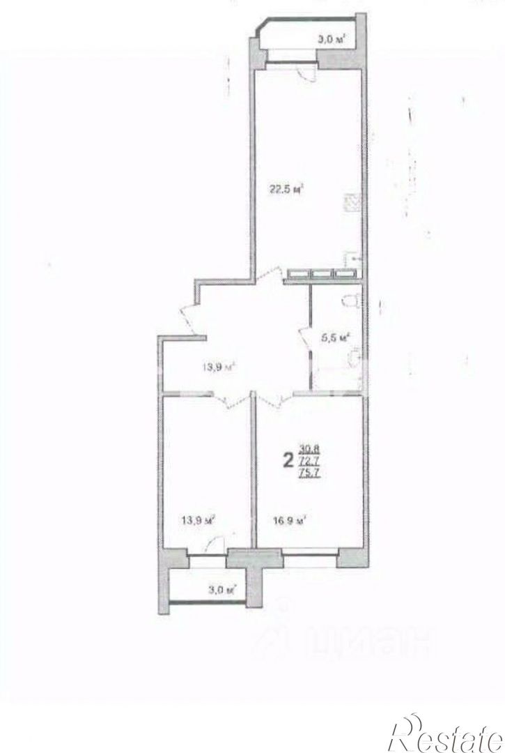 2-комн квартира ул Горького, 133Б,  д. 133Б