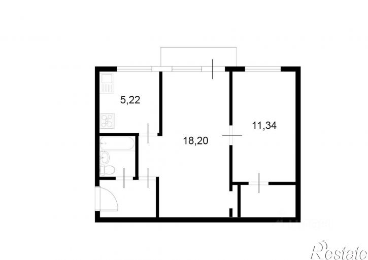 2-комн квартира ул 1-я Пионерская, 65,  д. 65