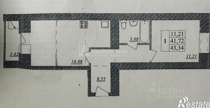 1-комн квартира Владимир г., Ленинский