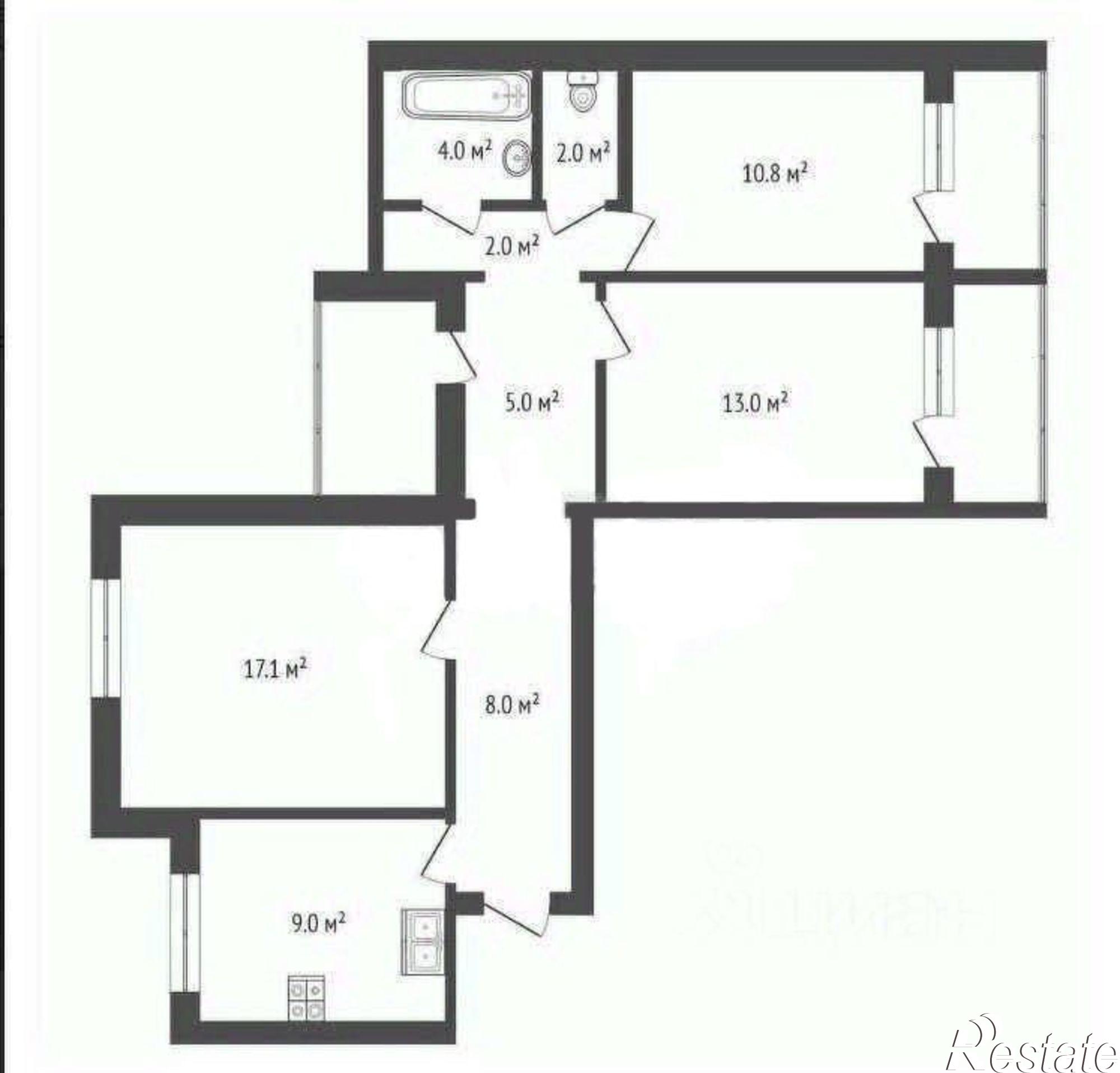 Сдать квартиру за 38 500 рублей на ул Кирова, 21