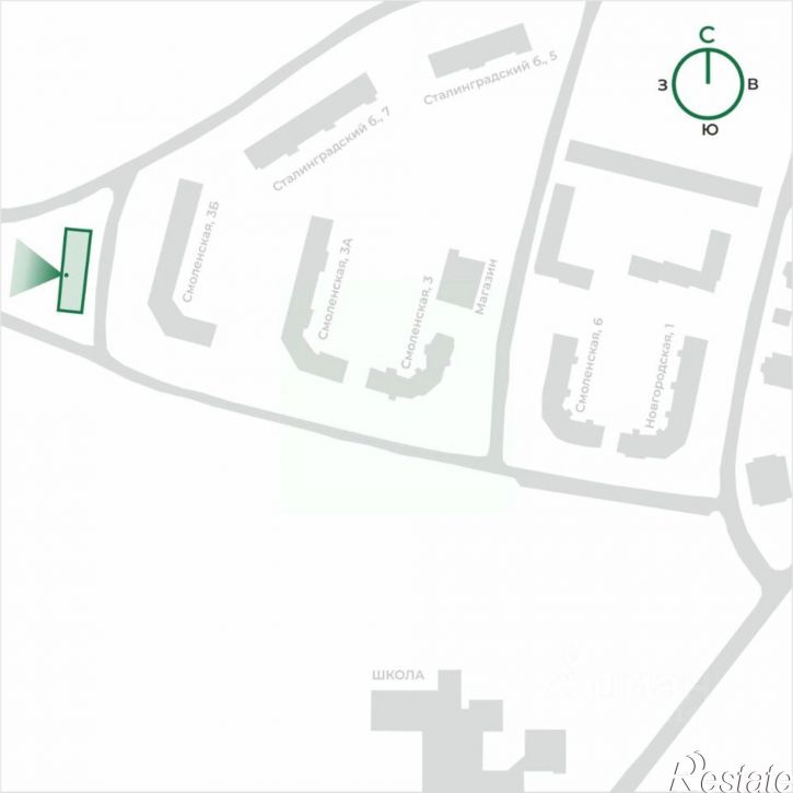 2-комн квартира в новом доме Сталинградский б-р, 10,  д. 10