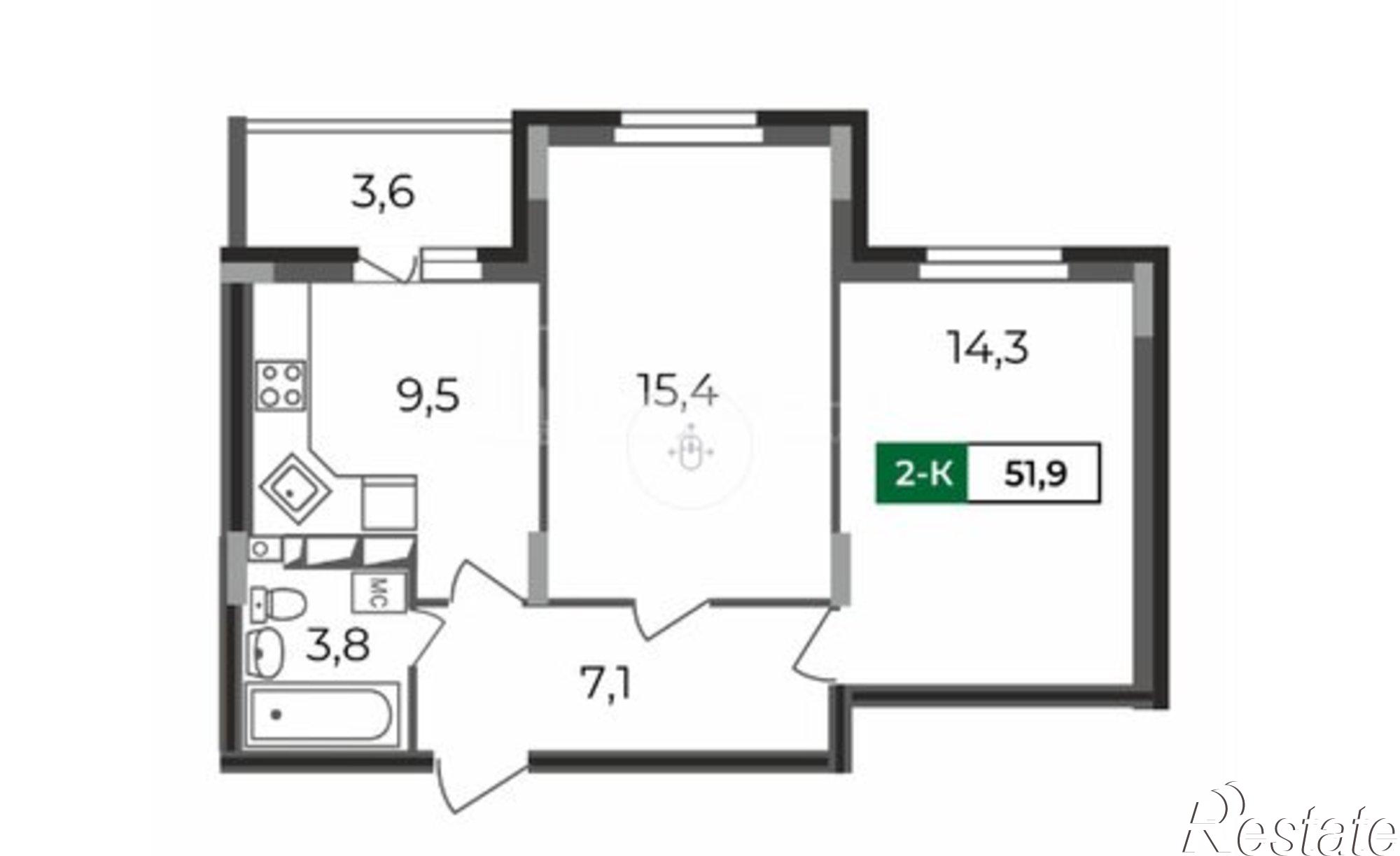 Купить квартиру за 6 490 000 рублей на Сталинградский б-р, 7