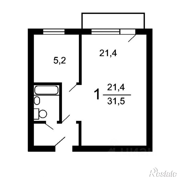 1-комн квартира ул Балакирева, 31,  д. 31