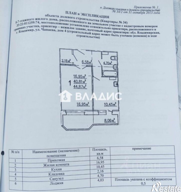 1-комн квартира ул Чапаева, 8а,  д. 8а