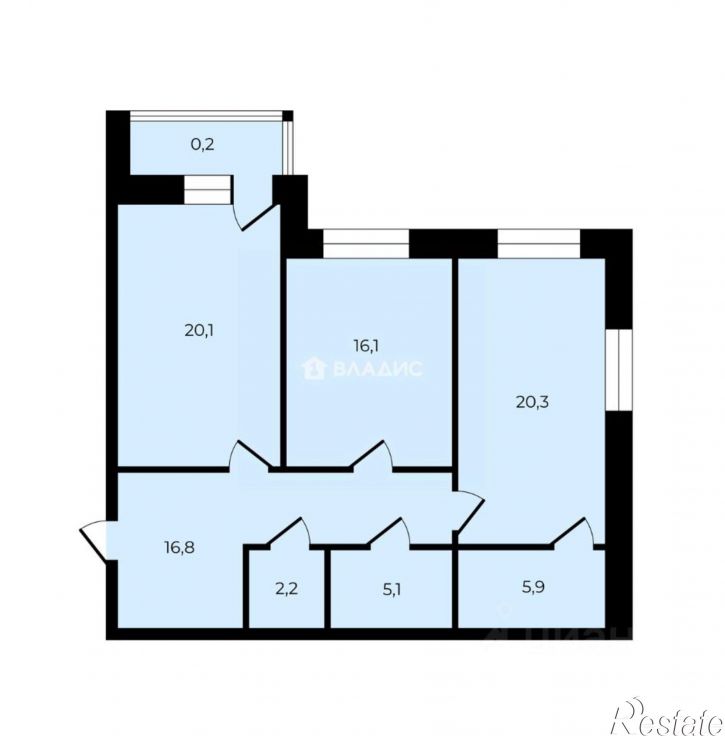 2-комн квартира ул Горького, 60а,  д. 60а