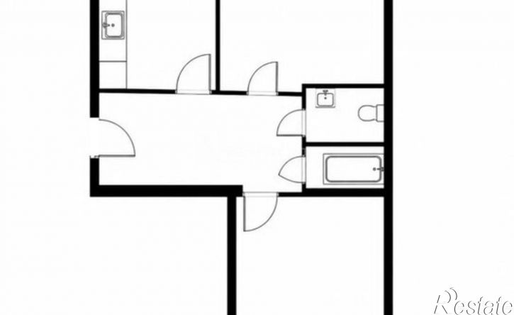 2-комн квартира улица Родионовка, 6
