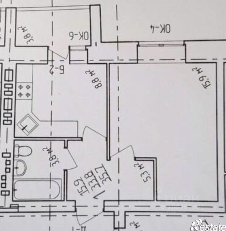 1-комн квартира ул Новгородская, 30 1,  д. 30 1,  к. 1