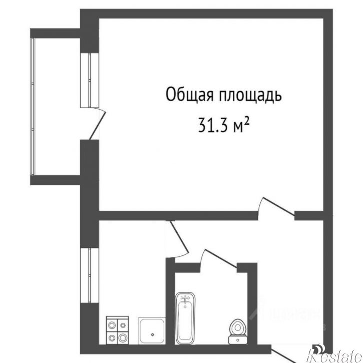 1-комн квартира Школьный пр-д, 1А,  д. 1А