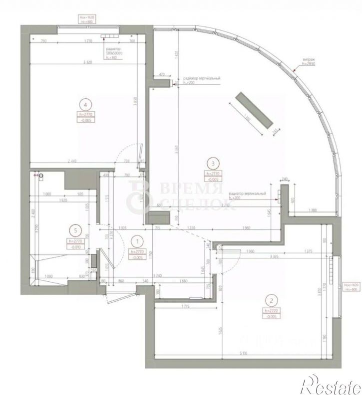 2-комн квартира улица Мира, 5А