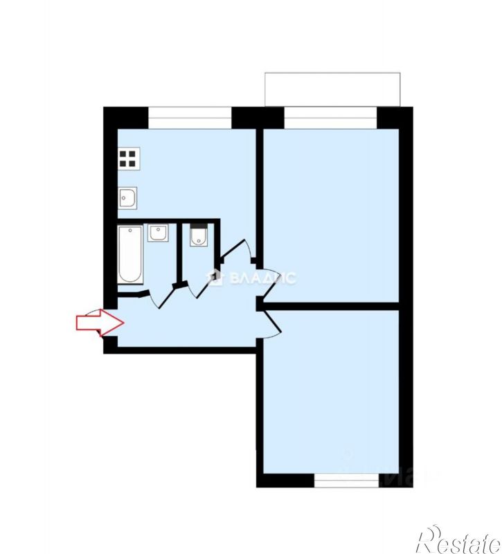 2-комн квартира ул Сущёвская, 1,  д. 1