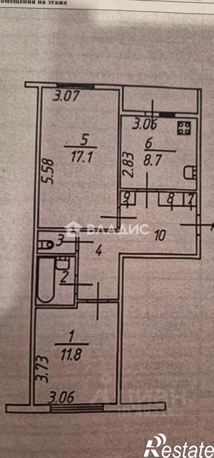 2-комн квартира ул Жуковского, 20а,  д. 20а