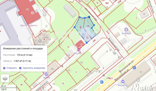 Продажа участка Железнодорожная ул, 33:22:032051:749