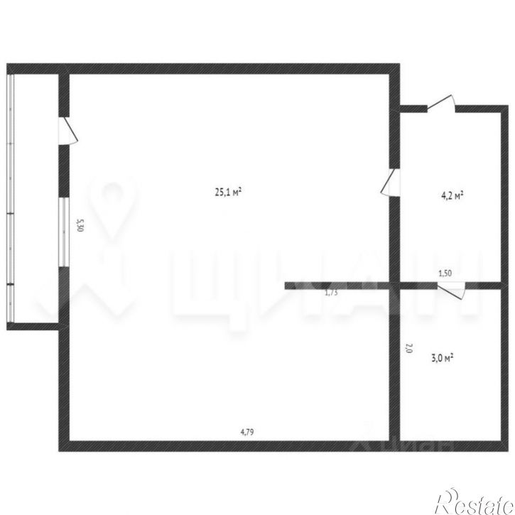 1-комн квартира ул Жуковского, 8А,  д. 8А