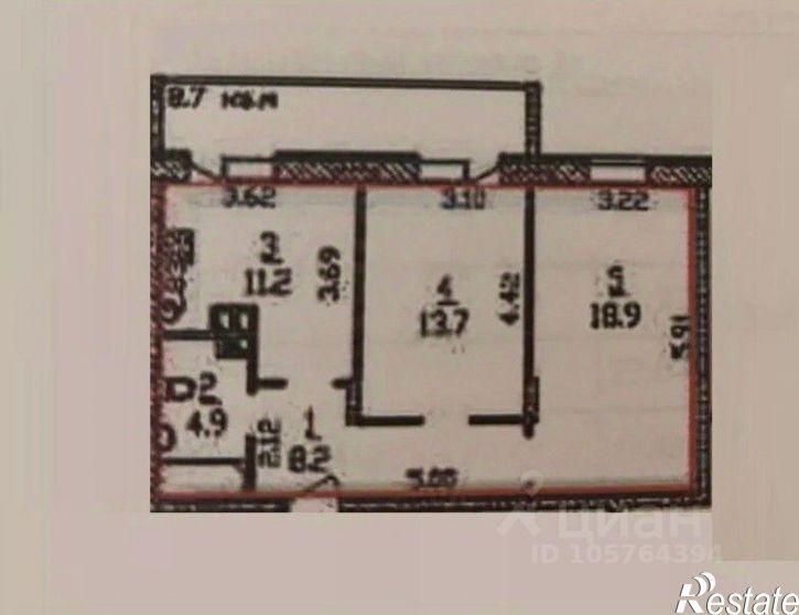 2-комн квартира ул Нижняя Дуброва, 47 1,  д. 47 1,  к. 1
