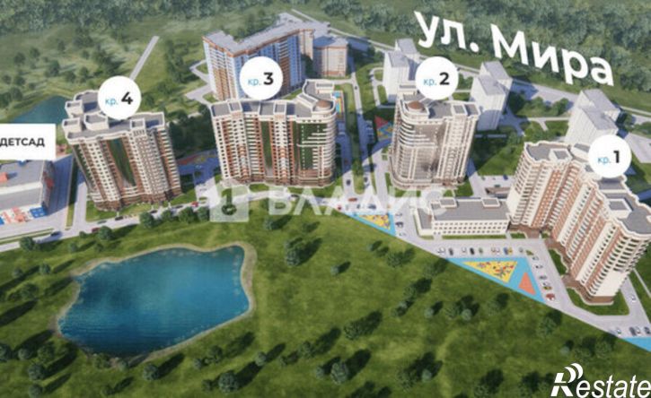 1-комн квартира улица Мира, 5