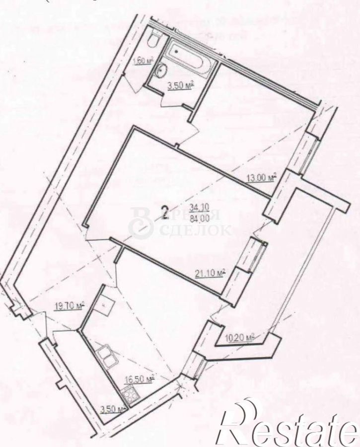 2-комн квартира улица Мира, 6Б,  д. 6Б