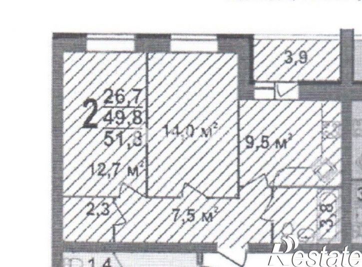 2-комн квартира Новгородская улица, 1,  д. 1