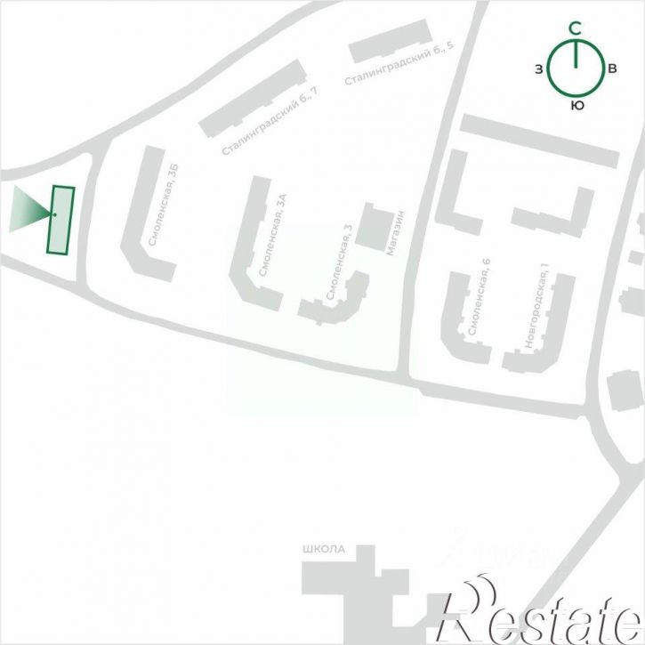 2-комн квартира в новом доме Верезинская улица, 3Б,  д. 3Б