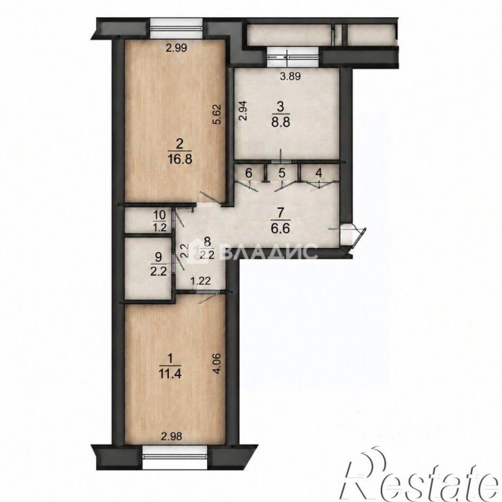 2-комн квартира улица Фатьянова, 24,  д. 24