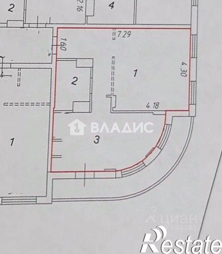 1-комн квартира улица Мира, 5Б,  д. 5Б