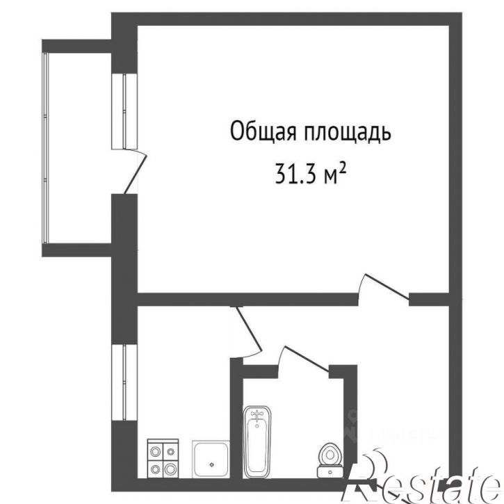 1-комн квартира Школьный проезд, 4,  д. 4