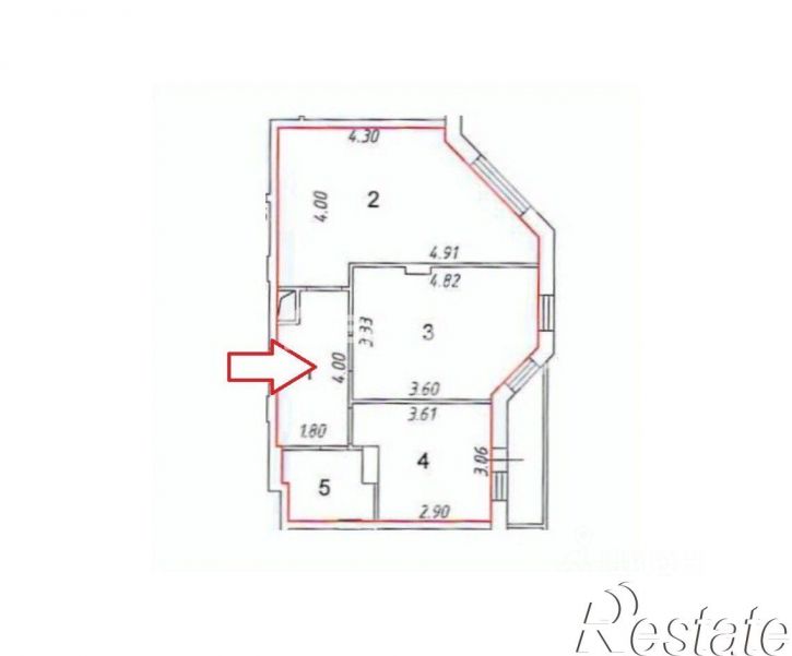 2-комн квартира улица Родионовка, 4А,  д. 4А